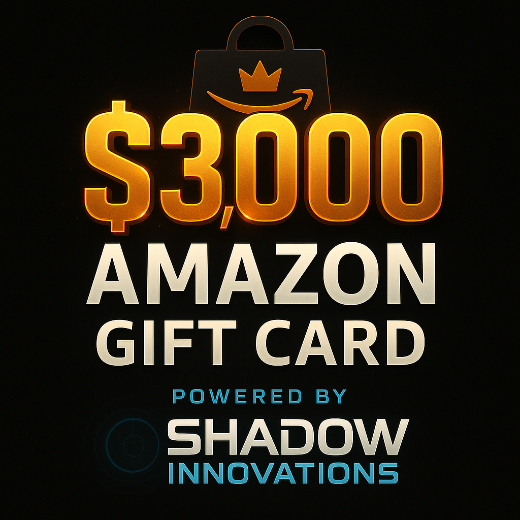 Amazon Gift Card Giveaway - Shadow Innovations